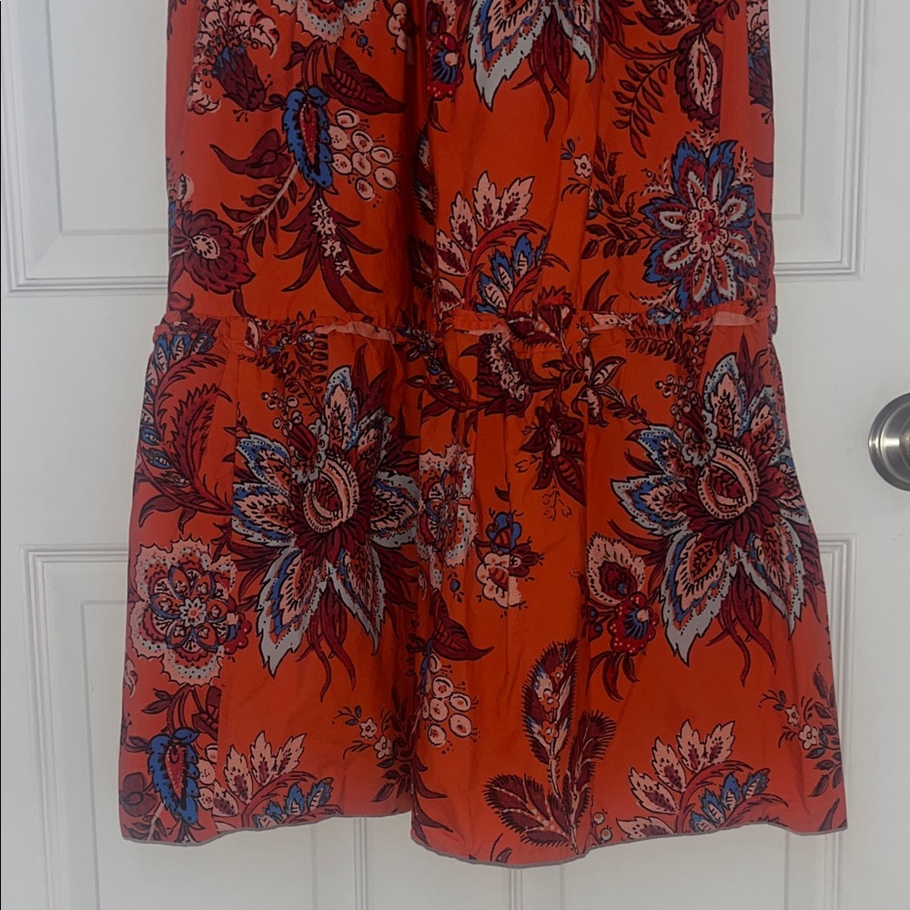 RHODE Orange Floral Maxi Dress - Picture 3 of 7